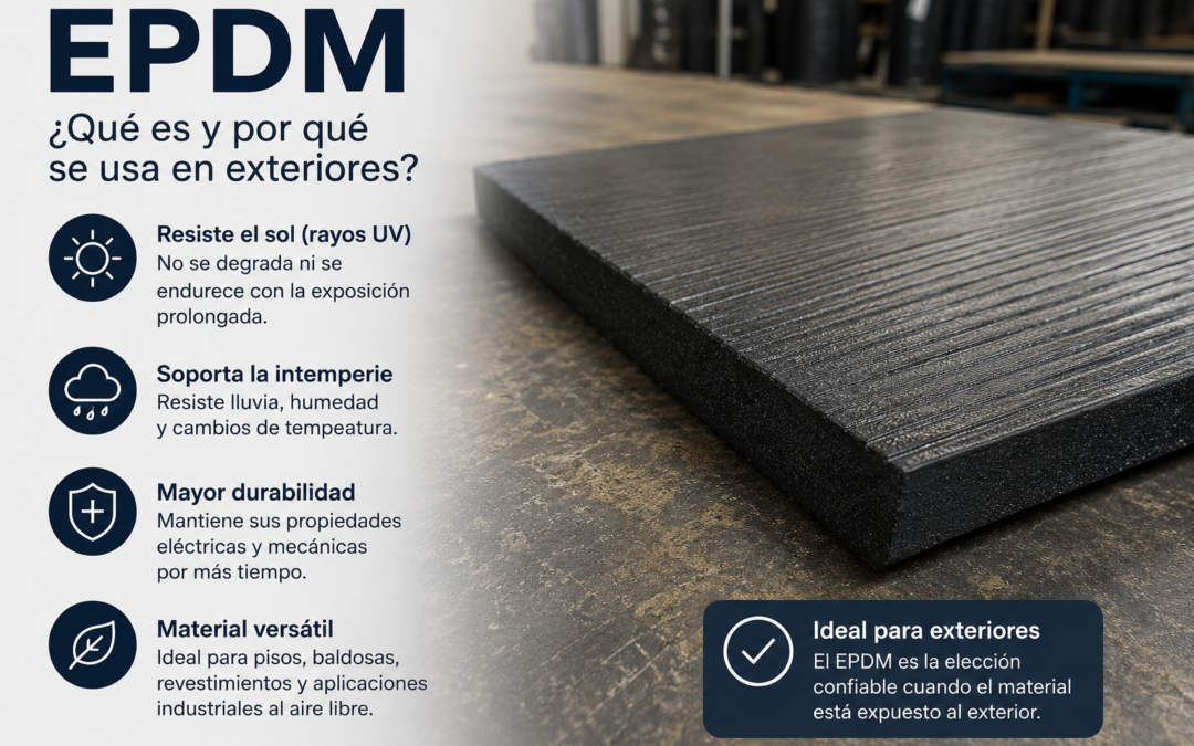 ¿Qué es el EPDM y por qué se usa en exteriores?